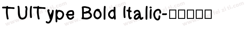 TUIType Bold Italic字体转换